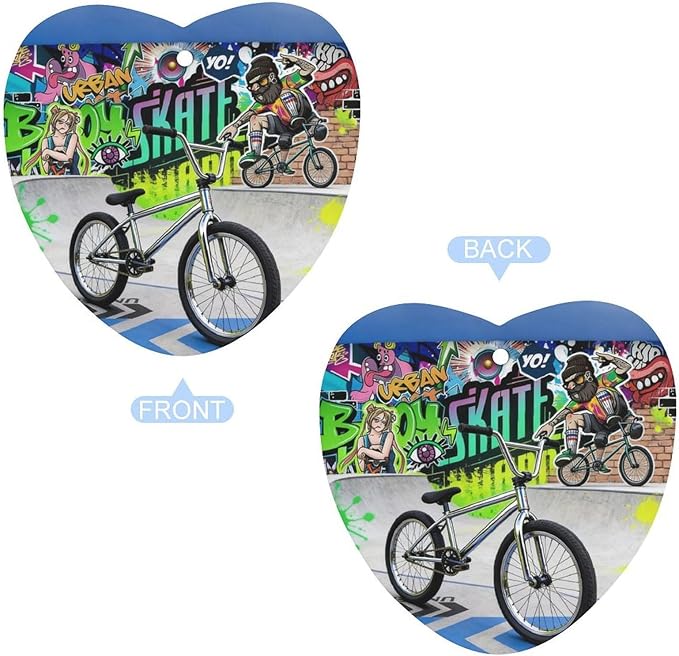 5PCS Car Air Freshener Hanging Personalized Double Sided Urban Bike Car Fresheners Long Lasting New Cars Scents Cute Automotive Freshies for Closets Drawers (tea)