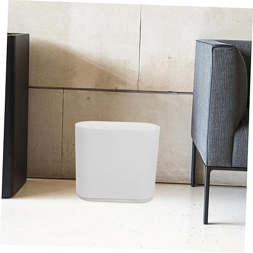 OUNONA Trash Can Wastebasket Press Type Lid Dual Kitchen Garbage Bin for Wet and Dry Separation Space-Saving Design for Home Office and Bathroom Use