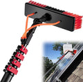 JATIBOSH Photovoltaic Panel Cleaning3.6-10.8M Water Fed Window Cleaning PoleWater Fed Cleaning System Outdoor Window Cleaner for Window Glass Solar Panel Cleaning Tool/30Cm Brush Head/36Ft/10.8M