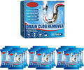 Household Drain Cleaner Powder Quickly Dissolves Hair Grease Clogs In 30 Minutes Suitable For All Standard Pipes(3 boxes)