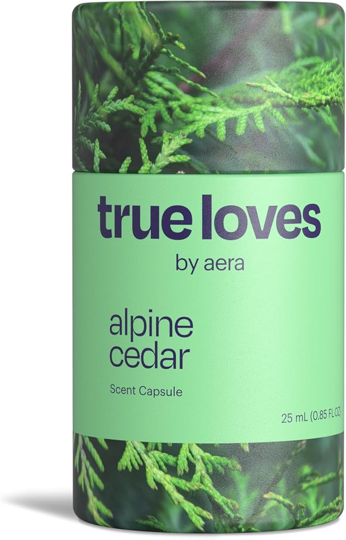 Aera True Loves Alpine Cedar - Deodorizing Home Fragrance Scent Refill for Pet Odor - Notes of Juniper Cedarwood &amp Jasmine - 25mL - For Use With Aera Diffuser (Sold Separately)