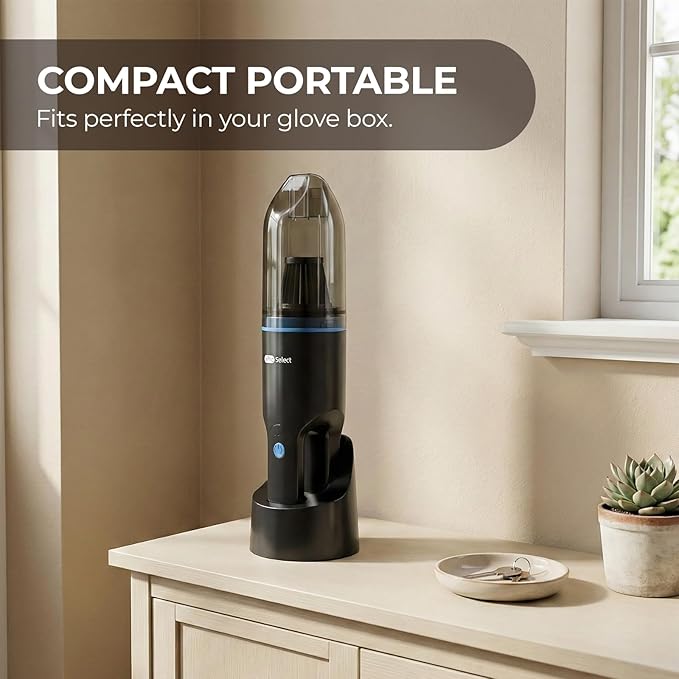 Apical Life Mini Crumb Vacuum 10000Pa Brushless Motor Rechargeable Cordless Handheld Vacuum 1.6lbs Lightweight Portable for Home Car Office Keyboard Sofa Pet Hair &amp Tight Spaces