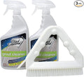 Ultimate Grout Cleaner for Tile Floors — Acid-Free Deep Cleaner Removes Grease Dirt &amp Soap Scum Without Damaging Grout — Safe for Marble and All Natural Stone (2-QTS W Brush)
