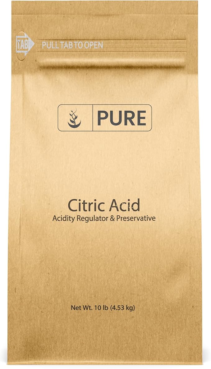PURE ORIGINAL INGREDIENTS Citric Acid (10 lb) Natural Food Safe
