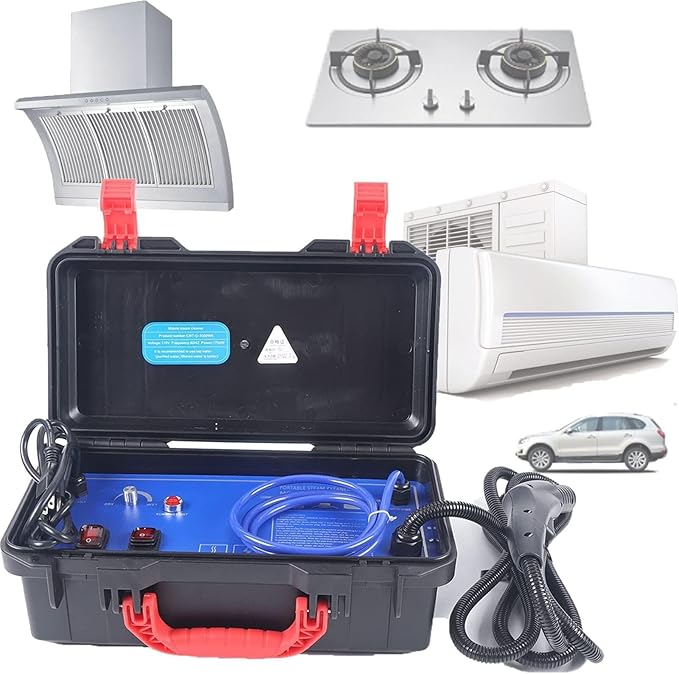 High Pressure Handheld Steam Cleaner Portable 3000W High-Temperature Steamer For Car Home Kitchen Bathroom(220v#3000w)
