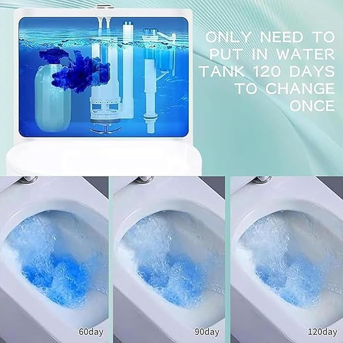 Automatic Toilet Cleaner Bathroom Cleaner with Odor Removal and Long-Lasting Fragrance Toilet Bowl Clean with Magic Bottle Solid1 Count