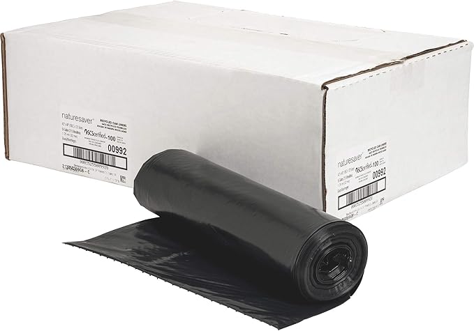 Black Low-Density Recycled Can Liners