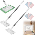 Convenient Cloth Changing Mini Mop Cloth Changing Mini Mop Mopa Desechable para El Polvo Con 4 Paños Reutilizables 39in Long Handle Retractable Gap Dust Cleaner with Locking Head