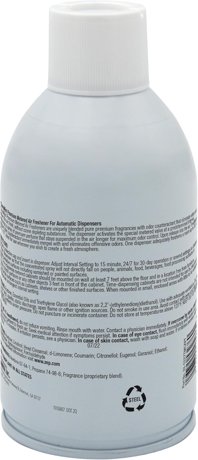 TimeMist Premium Metered Air Freshener Refill - Lavender Lemon - 7.1 oz (Case of 12) - 1042757- Lasts Up To 30 Days and Neutralizes Tough Unwanted Odors