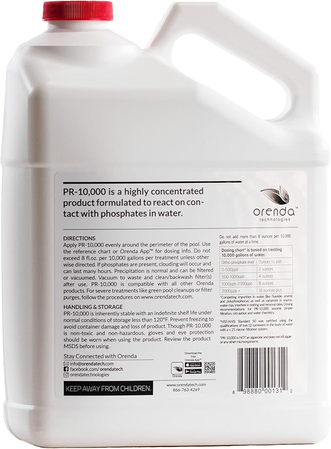 Orenda PR-10000-GAL Phosphate Remover Concentrate 1-Gallon