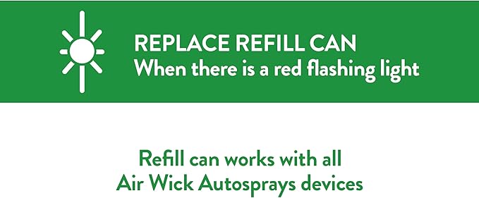Air Wick Automatic Air Freshener Spray Refill 1ct Apple Cinnamon Odor Neutralization Essential Oils