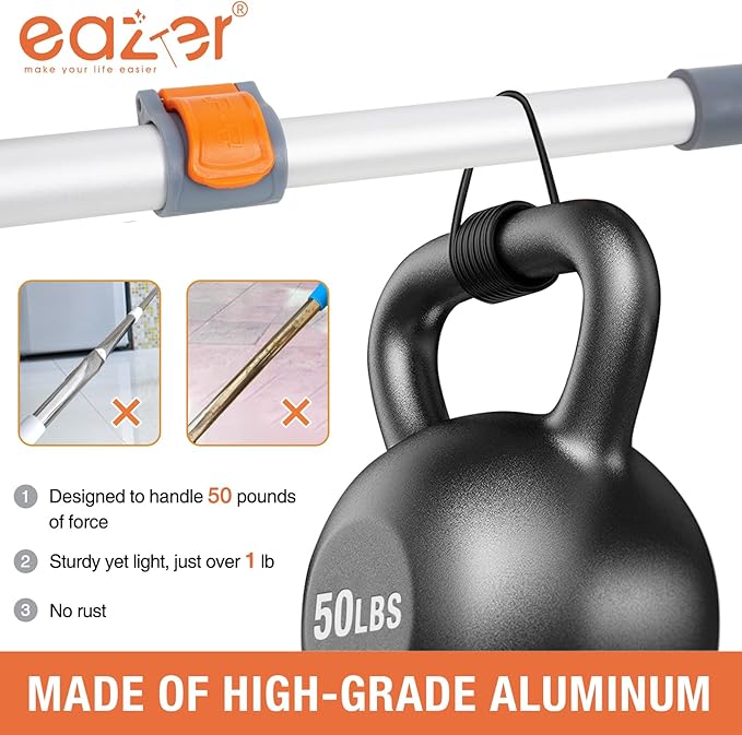 Eazer 64'' Squeegee Window Cleaner 2 in 1 Rotatable Window Cleaning Tool Kit with Telescopic Pole Window Washing Equipment with Bendable Head for Indoor/Outdoor Window and Car Glass