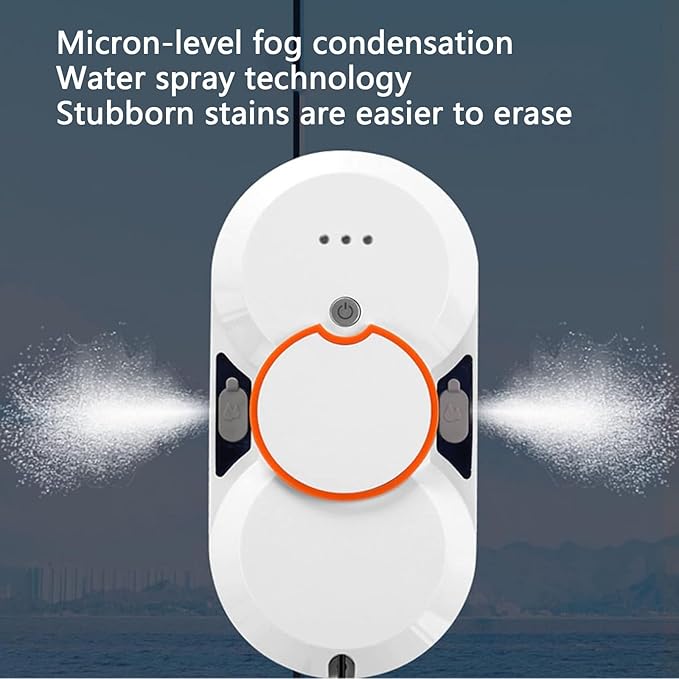Window Cleaning Robot4 Automatic Cleaning Routes Smart Window CleanerRemote Control/Automatic Dual Use60ml Water Tank Capacity with Double Water Spray Window Cleaner Machine