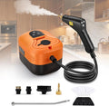 Handheld Steam Cleaner Portable Steamer for Cleaning Machine with 6 Brush Heads 15s Heat Up Pressurized Multi-Surface Mini Steamer for Tile Grout Furniture Kitchen Car Home