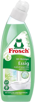 Frosch Vinegar Toilet Cleaner Liquid Toilet Cleaner Removes Lime and Urinary Stone for Powerful Cleaning with Vinegar and Pumice Flour 750 ml
