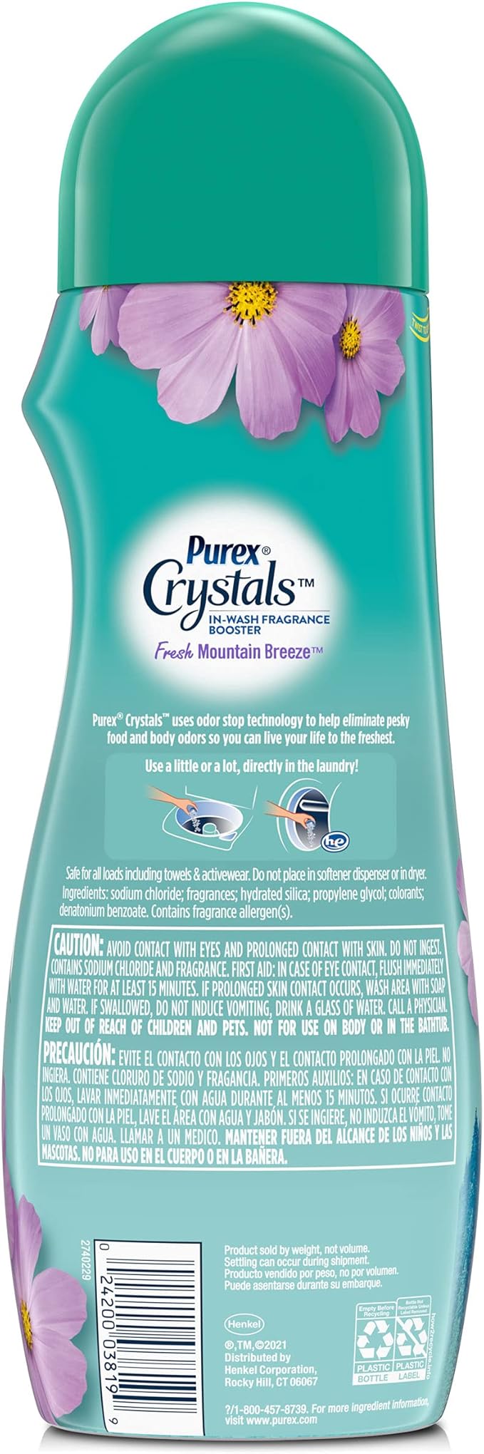 Purex Crystals In-Wash Fragrance and Scent Booster Fresh Mountain Breeze 21 Ounce