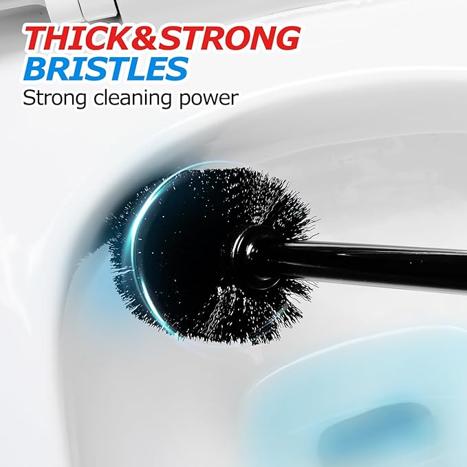 2Pack 2 in 1 Toilet Brush and Plunger SetToilet Bowl Brush Plunger SetToilet Brush Plunger ComboCleaning BrushCleaning SuppliesGroove Gap BrushBathroom Cleaning Tools