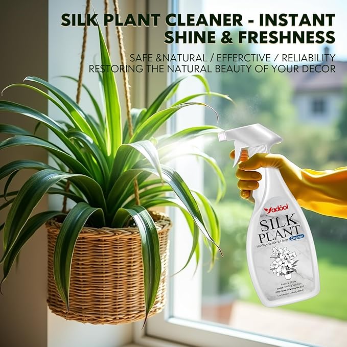 Silk Plant &amp Wine Glass Cleaner Duo – Effortless Shine for Greenery &amp Gourmet Moments