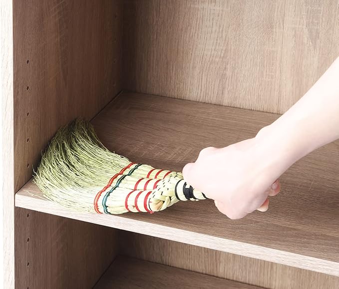 Nippon Clintec Mini Zashiki Broom Hand Knitted Width 3.9 x Depth 0.8 x Length 13.4 inches (1