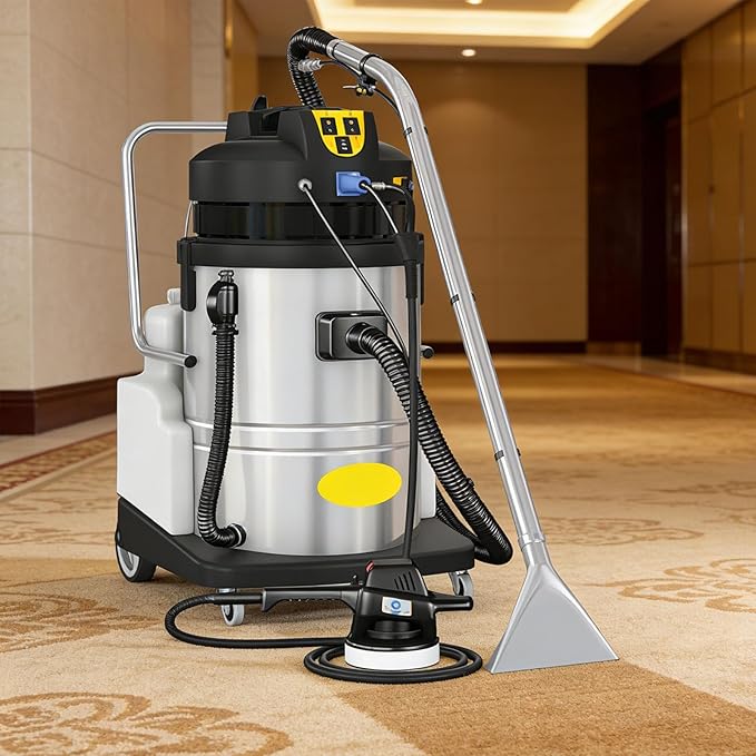 Professional Carpet &amp Upholstery Cleaner Machine Portable Spray Extraction System with Strong Suction Large Tanks &amp 6 Tools Suitable for Commercial and Home Deep Cleaning Needs 20L