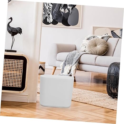 OUNONA Trash Can Wastebasket Press Type Lid Dual Kitchen Garbage Bin for Wet and Dry Separation Space-Saving Design for Home Office and Bathroom Use
