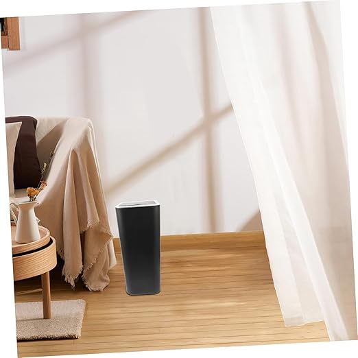 Bathroom Trash Can with Lid Press Top Garbage Can for Bedroom Kitchen and Office Lightweight Wastebasket with Design and Stylish Waste Container