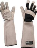 PetFusion Multipurpose Pet Glove for Grooming Trips to Vet Handling. [Puncture &amp Scratch Resistant Water Resistant]. 12 Month Warranty for Manufacturer Defects Grey