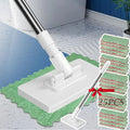 Clip to Grip Mop360 Swivel Floor Cleaner for Hardwood &amp Tile Hands-Free One-Button Release Use Any Cloth or Towel Wet &amp Dry Cleaning
