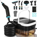 WICHEMI High Pressure Steam Cleaner Handheld Steam Cleaner Steamer for Cleaning Electric Steam Cleaning Machine for Home Kitchen Auto Car Detailing (Black+White)
