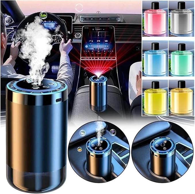 5 Modes Car Air Freshener - Electric Aroma Diffuser for Car Air Vent - Essential Oil Mist Humidifier &amp Aromatherapy Fragrance Diffuser(Encounter)