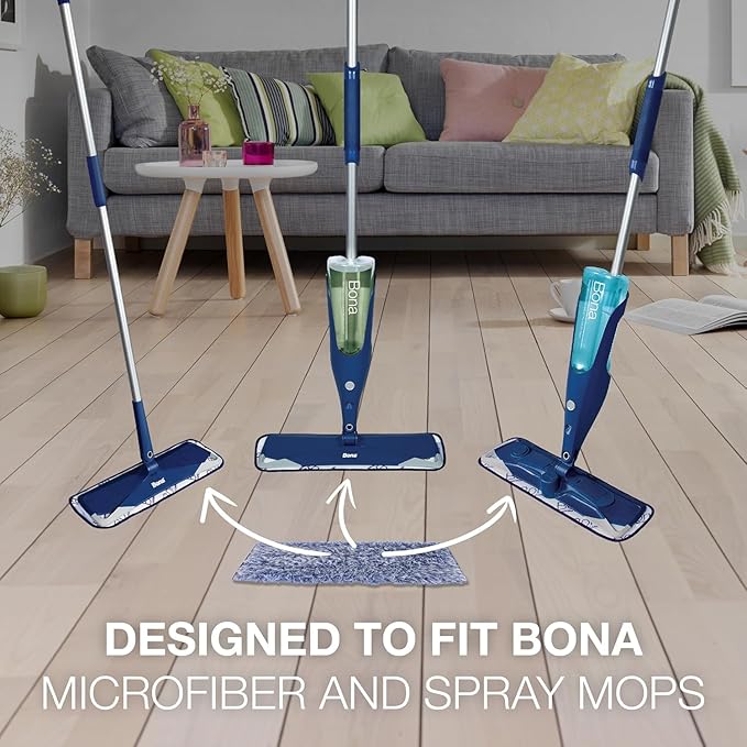 3 Pack Bona Dusting Pad | Designed on Hardwood Stone Tile and Laminated Floors | 4 W x 15 L…