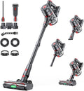 Cordless Vacuum Cleaner 580W 60KPA Dual Motor Stick Vacuum for Home with 60mins Runtime 6 LED Green Headlights Self-Standing Design Pet Hair Vacuum for Carpet Tile Pet Hair