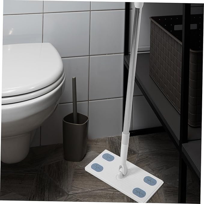 SAFIGLE Detachable Flat Dust Mop Microfiber Cloth Refill No Wash Household Cleaning Mop Long Handle for Effortless Floor Cleaning for Home Use