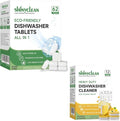 Dishwasher Detergent Pods And Cleaning Tablets Bundle - Includes Heavy Duty Dishwasher Cleaning Tablets 12 Pack 1 Year Supply &amp All-in-1 Plant-Based Dishwasher Detergent Pods 62 Count