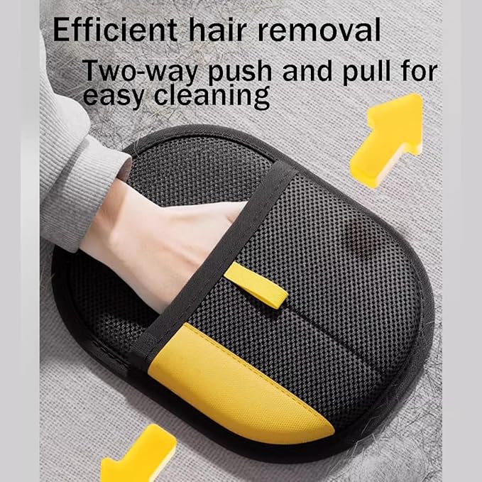 Electrostatic Pet Hair Removal Glove Static Removal Gloves for Pet Hair Reusable Double Sided Electrostatic Pet Hair Remover for Couch Furniture Carpet Car Seat (3PCS)