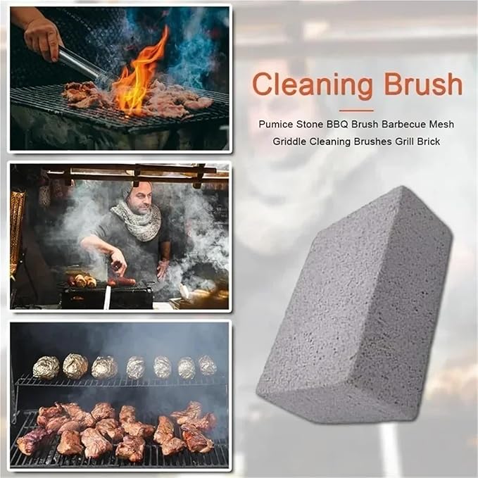 Pumice Stone for Grill Cleaning 1-10PCS BBQ Grill Cleaning Bricks Foam Glass Pumice Stones for Outdoor Kitchen Tools(10PCS)