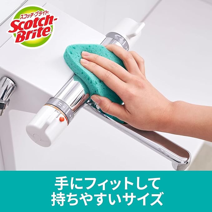 Scotch Bright SWIFT SCRUB Bath Cleaning Sponge Powerful Pads for Baths 2 Pieces Bath Shine