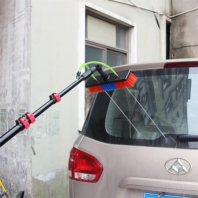 Window Clean Washing Set Equipment Telescopic Extension Pole Cleaning Kit Suitable for Window Cleaning Photovoltaic Panel Cleaning Trucks10.8M/36FT