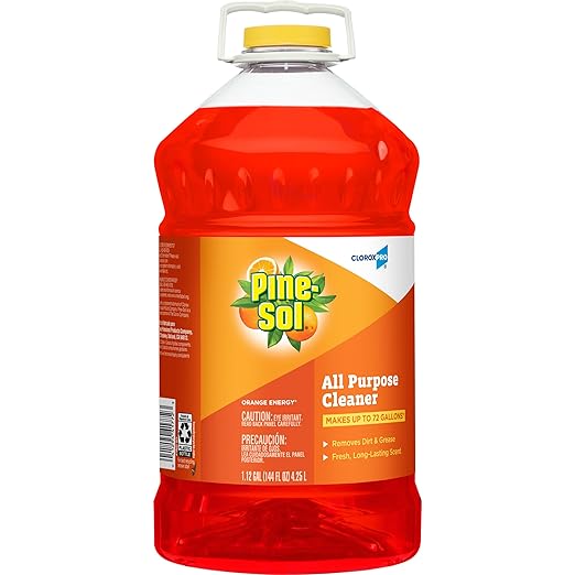 CLOROX CloroxPro Pine-Sol All Purpose Cleaner Multi-Surface Cleaning Healthcare Cleaning and Industrial Cleaning Orange Energy 144 Ounces (Package May Vary) - 41772 (Pack of 3)