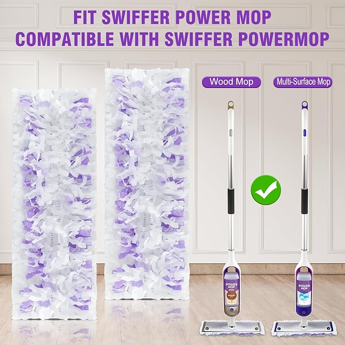 30 Pack Disposable Power Mop Refills Pads for Swiffer PowermopSwifter Wet Pads RefillDisposable Mop Pads Swifters for Wood FloorsMulti-Surface Mopping Pads Refills for Floor Cleaning