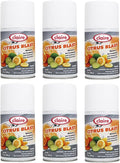Claire CL112 Citrus Splash Metered Air Freshener Aerosol Can 7 Ounce (6 Pack)