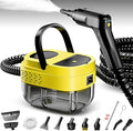 Steam Cleaner15s Heat-Up1.6L Tank3-Level Adjustable Handle2500W Steamer for CleaningPortable Steamer for Cleaning with 16PCS AccessoriesSteam Cleaner for HomeCarDirtGreaseGroutTileCouch