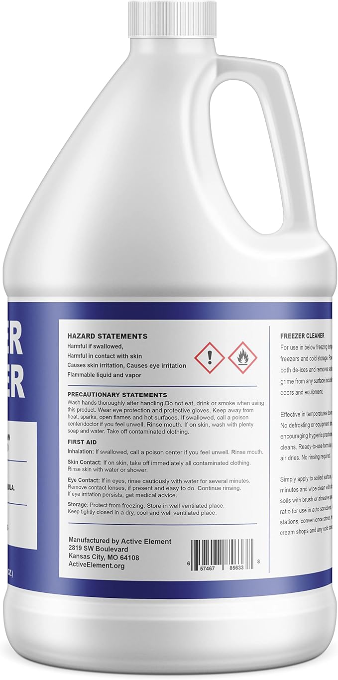 Freezer Cleaner – 2 Gallon | Deices and Cleans Ready to Use Commercial Strength For Cold Storage Works Down to -20°F