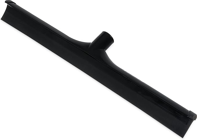 SPARTA 3656703 Plastic Floor Squeegee Shower Squeegee Heavy Duty Squeegee With Rubber Blade For Windows Glass Shower Doors Floors Windshields 20 Inches Black (Pack of 6)