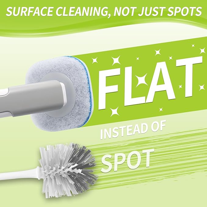 Toilet Bowl Cleaner Wand Refills Compatible with CLOROX 63 Count Disposable Toilet Brush Refills Replacement Heads for Toilet Cleaning System