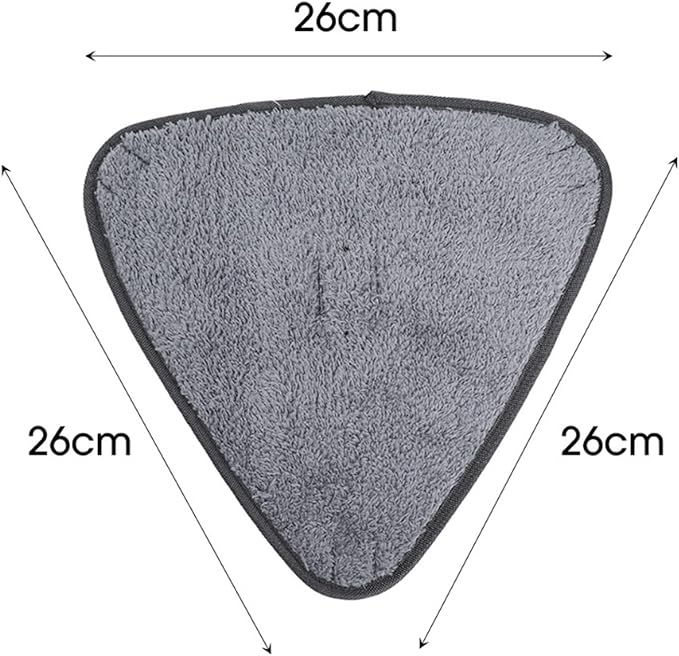 10PCS Triangle Microfiber Cloth Dust Mop Replacement Head Pads Large Glass Cleaning Sweeping Rags Floor Clean Tool