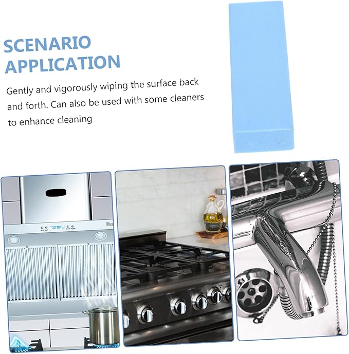 Toilet for Cleaning Limescale Remover Sandpaper Eraser Kitchen Sink Bath Tub Pool Grill Cleaner