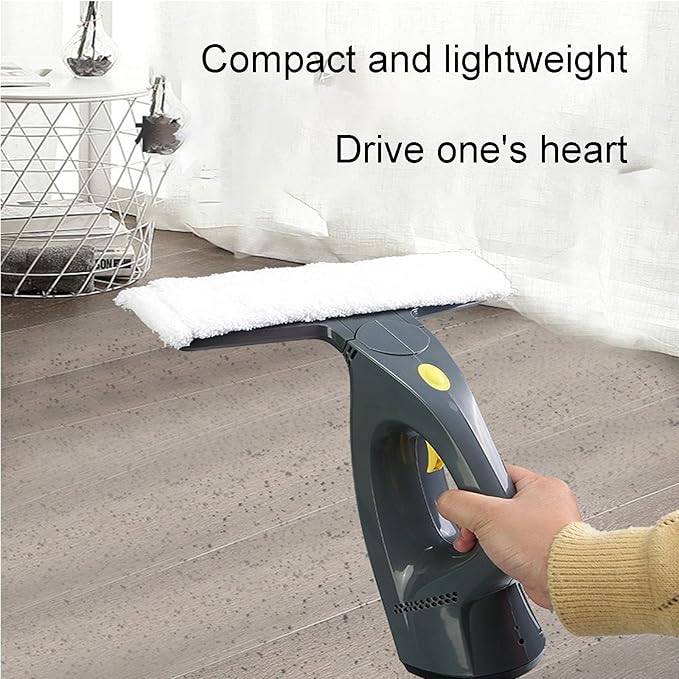 Wireless Hand-held Window Cleaner Multi-Function Wet and Dry Glass Cleaner Ergonomic Handle Plastic Hose Design Window Cleaning Equipment