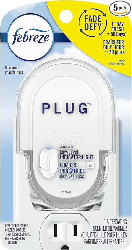 Febreze Plug Oil Warmer Single Packs (Pack of 5)