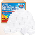 Magic Sponges Cleaning Eraser 100Pack 2X Density Stronger Melamine Sponge Foam Pads Multi-Functional Household Cleaner Dish Sponge Cleaning Supplies for Kitchen Bathroom Floor SinkWall Cleaner